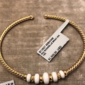 David Yurman Rio Rondelle Cabled Cuff Bracelet